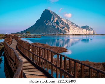 His Majesty Tavolara Seen From The Pond Of Porto Taverna