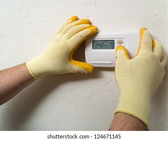 Hispanic Aircon Maintenance Man