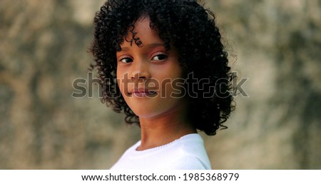 Similar – Pretty girl with long afro hair