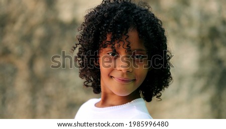 Similar – Pretty girl with long afro hair