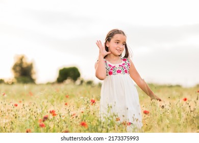 Hispanic Girl Doing A Viral Dance For Social Network Mobile Smartphone Application. Lifestyle