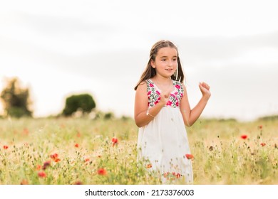 Hispanic Girl Doing A Viral Dance For Social Network Mobile Smartphone Application. Lifestyle