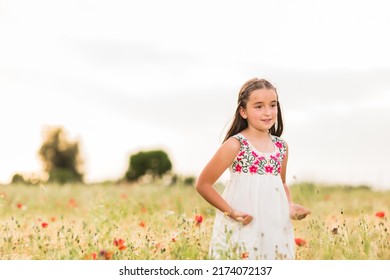 Hispanic Girl Doing A Viral Dance For Social Network Mobile Smartphone Application. Lifestyle