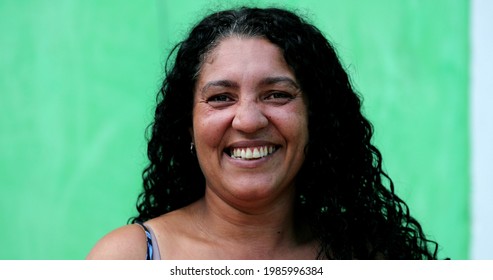 Hispanic Woman In 40s Portrait Face