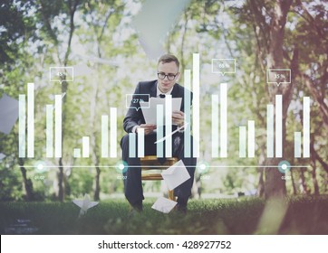 Histogram Statistics Graph Bar Chart concept