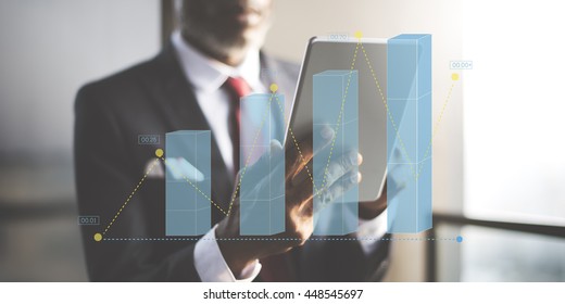 Histogram Statistics Graph Bar Chart concept