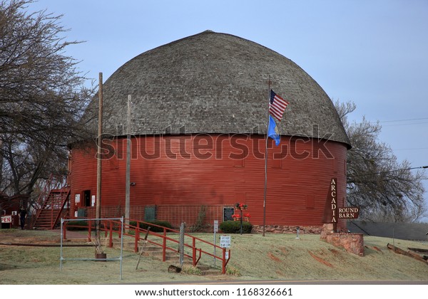 Historic Acadia Round Barn Seen By Stock Photo Edit Now 1168326661