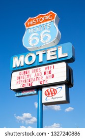 Historic Advertisement On Route 66 Seligman Stock Photo (Edit Now ...