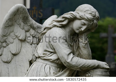 Historic Angel Cemetery Sculpture Rock.