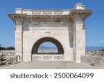 Historic Arch of Bastione Saint Remy in Cagliari