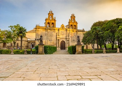 Historic Basilica De Santa Maria De Los Reales Alcazares In Ubeda, Spain