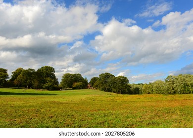 Historic Battlefield In Minute Man National Historical Park, Concord, Massachusetts MA, USA.