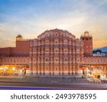 The Historic and Beautiful Wind palace of Jaipur also known as hawamahal.