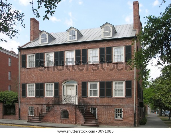 Historic Brick House Windows Dormers Stock Photo Edit Now 3091085
