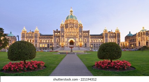 The Historic British Columbia Province Parliament Building, Victoria , Bc, Canada 