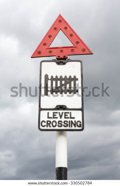 Historic British Road Sign Indicating Railway Stock Photo Edit Now