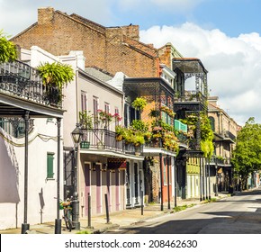 Historic Building In The French Quarter In New Orleans