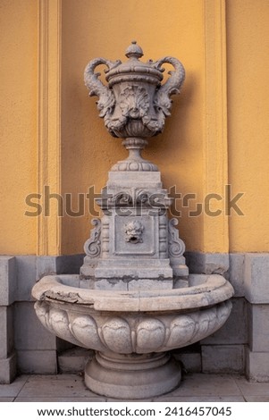 Historic building of Szechenyi baths in Budapest. High quality photo