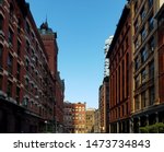 Historic buildings along Harrison Street in the Tribeca neighborhood of Manhattan in New York City NYC