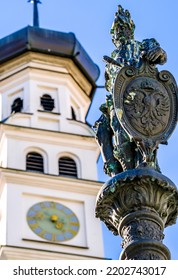 Historic Buildings At The Old Town Of Kempten - Allgäu