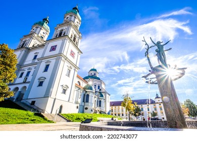 Historic Buildings At The Old Town Of Kempten - Allgäu