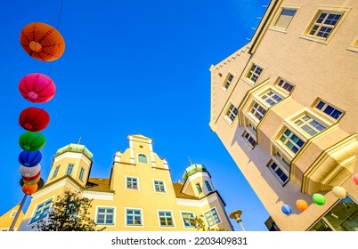 Historic Buildings At The Old Town Of Kempten - Allgäu