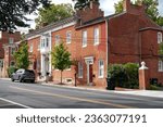 Historic buildings on the old streets of Winchester, Virginia.
