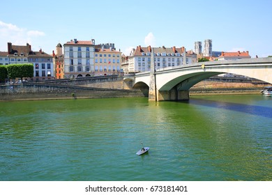 Historic Chalon-sur-Saône In Burgundy, France