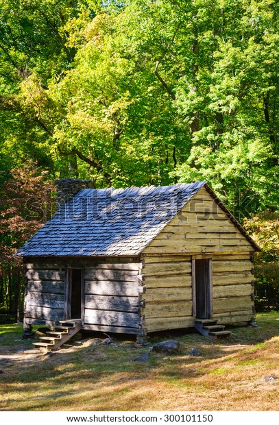 Historic Cabin Great Smoky Mountains National Stock Photo Edit