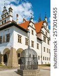 Historic center of Levoca town in summer, Slovakia. City hall, Basillica of St. James and other historic buildings in Levoca, Slovakia