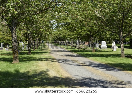 Historic Cherry Tree Lined Oregon Cemetery, Marion County, Willamette Valley