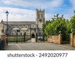 Historic Christchurch Priory, built in the 11th century in Dorset , England, Uk