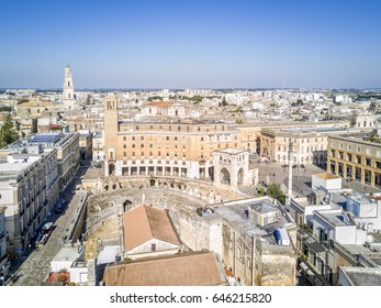 Historic City Center Of Lecce In Puglia, Italy