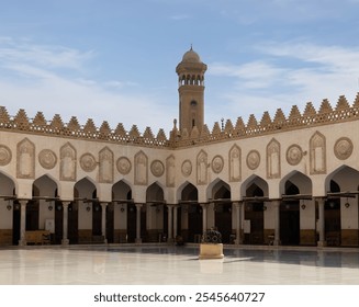 The Historic Courtyard of Al-Azhar Mosque in Cairo, Egypt. - Powered by Shutterstock