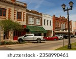 Historic downtown small town buildings.