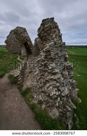 Historic Duffus Castle Ruins Scotland