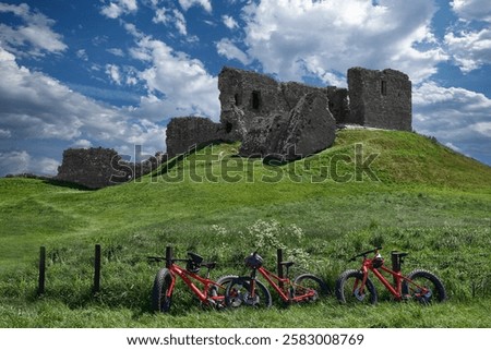 Historic Duffus Castle Ruins Scotland
