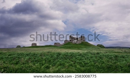 Historic Duffus Castle Ruins Scotland