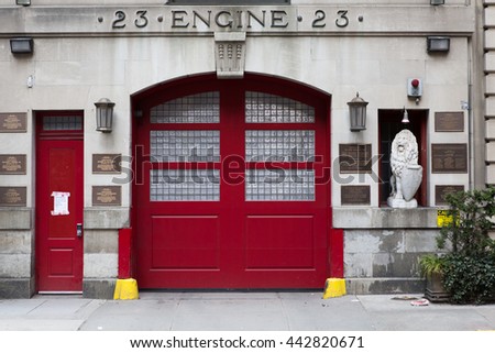 Historic Engine Company 23 Firehouse in Manhattan.