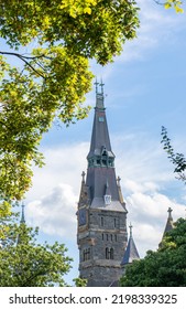 Historic European-style Clock Tower On University Campus In Georgetown - Washington, DC (USA)