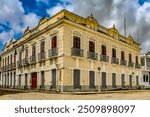 Historic facade in Praça Pedro II, historic center of the city of São Luis MA, Brazil