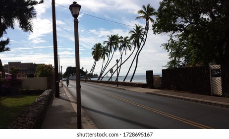 Historic Front Street In Lahaina Maui In Hawaii