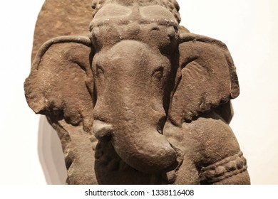 Historic Ganesha Red Sandstone Sculpture Of Fifth Century Common Era