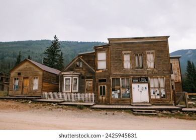 The historic ghost town of St. Elmo, CO.