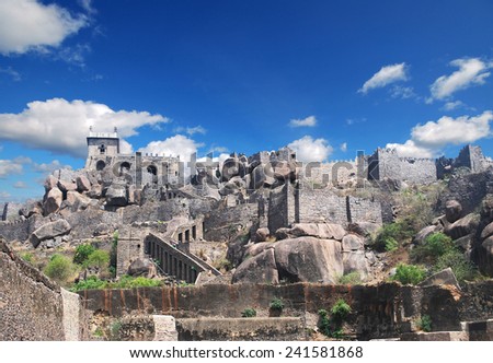 Historic Golkonda fort in Hyderabad city India 