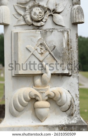 Historic Headstone With Floral Design in Rural East TX Cemetery. Jacksonville TX