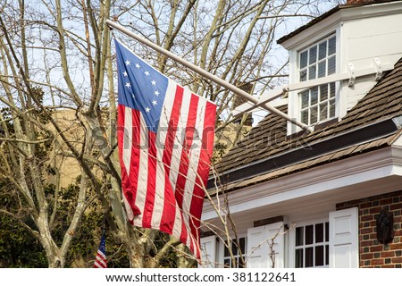 The historic home of Betsy Ross, the creator of the United States Flag.