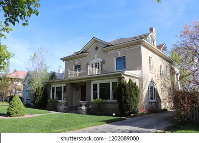 A Historic Home In Northern Utah With A Front Balcony