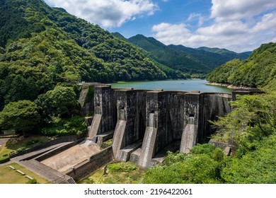 Historic Honenike Dam in Kanonji City, Kagawa Prefecture - Shutterstock ID 2196422061