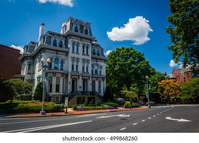 Historic House Along Logan Circle, In Washington, DC.